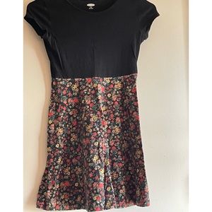 Old Navy Black Multicolored Dress